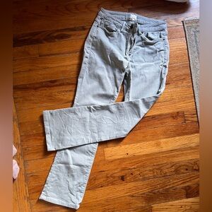 Ann Mashburn Sea Foam Flare Cropped Jeans